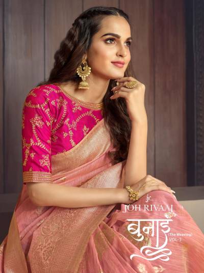 Bunai Vol 3 By Joh Rivaaj Silk Wedding Saree Collection
